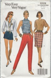 8329 SO EZ VOG STRT SKIRT, SHORT SHORTS, PANTS PATTERN 12-16
